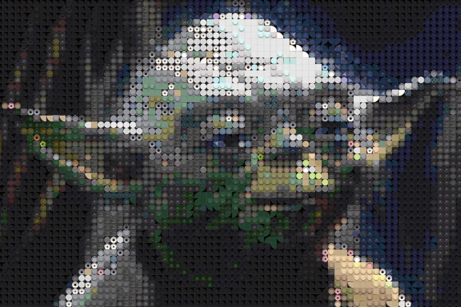 Yoda on Dagobah LEGO mosaic