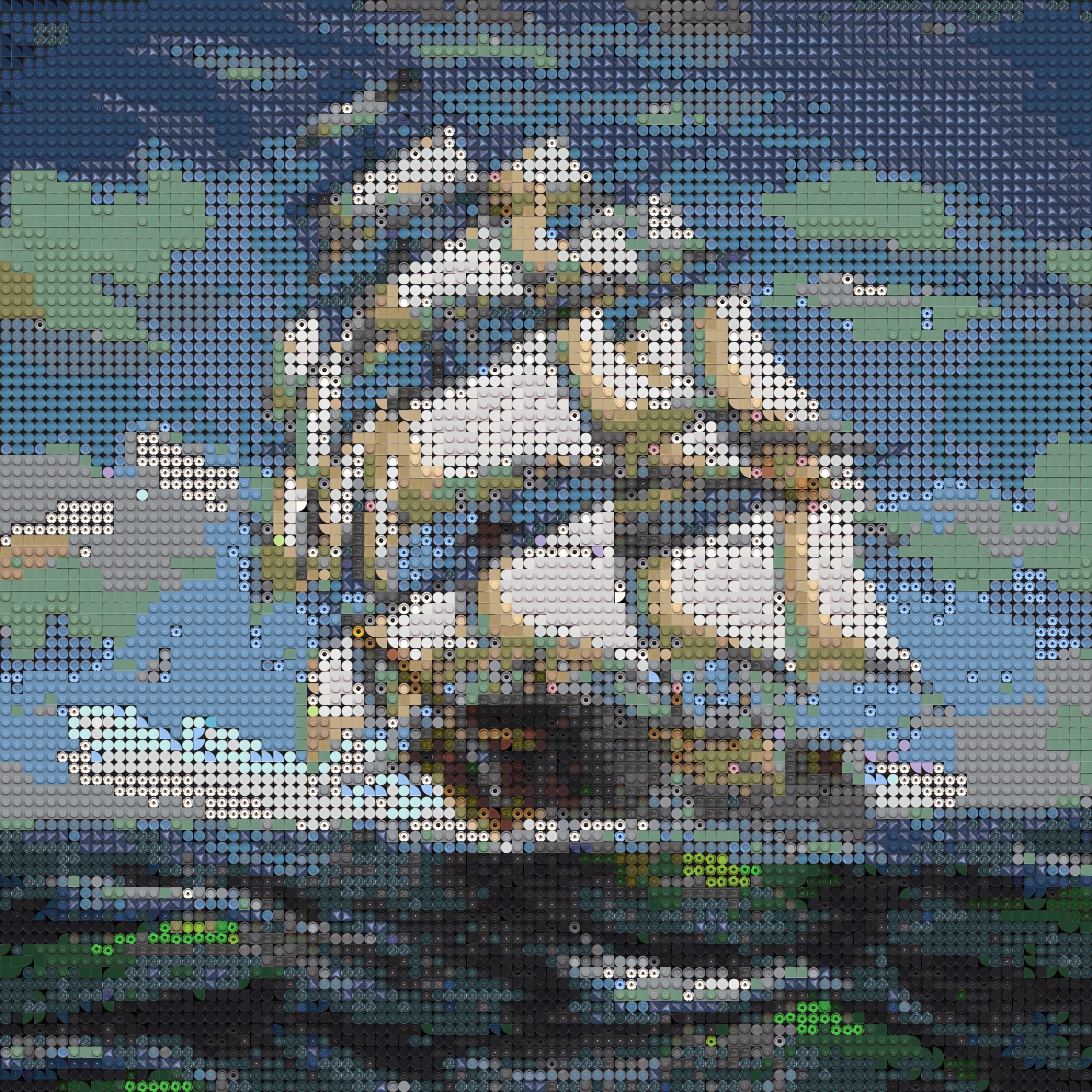 Clipper Ship LEGO mosaic
