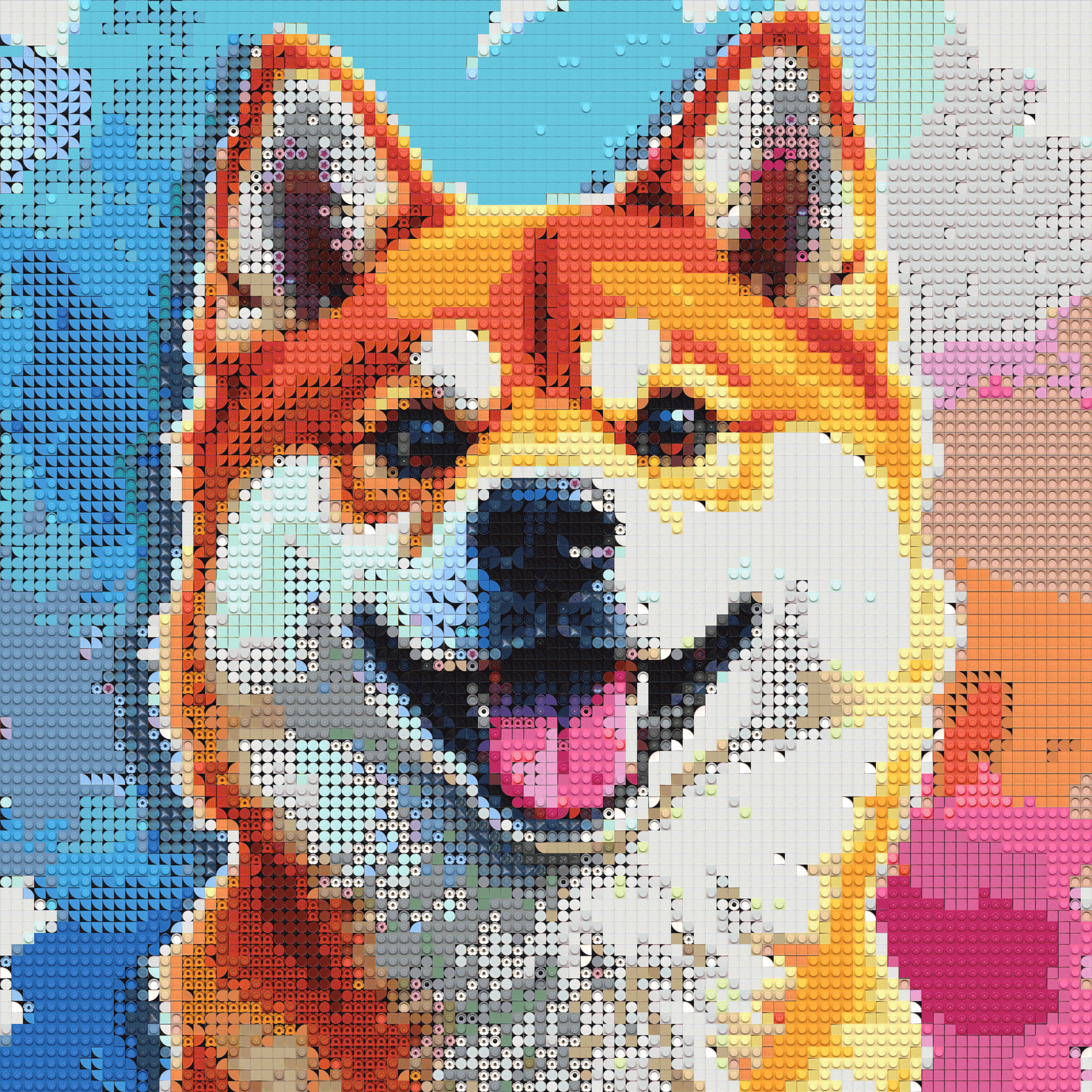 Doge LEGO mosaic